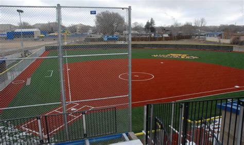 Synthetic Turf with AirDrain Drainage Girl's High School Softball Field ...