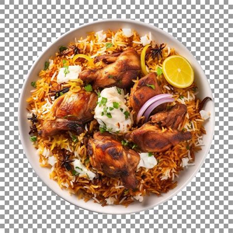 Biryani De Poulet Pic Aux L Gumes Isol Sur Fond Transparent Psd