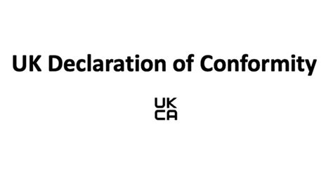 Product Regulatory Compliance Uk Declaration Of Conformity Doc