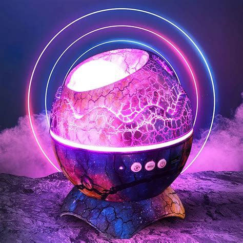 Dinosaur Eggshell Galaxy Projector Starry Sky Night Light Bluetooth