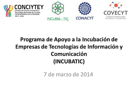 Programa de Apoyo a la Incubación de Empresas de Tecnologías de