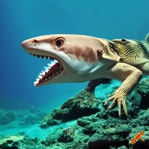 Lizard Combined With Shark On Craiyon