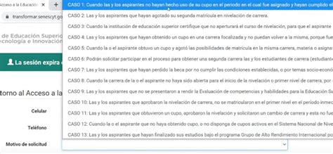 ECUADOR Retorno al Acceso a la Educación Superior