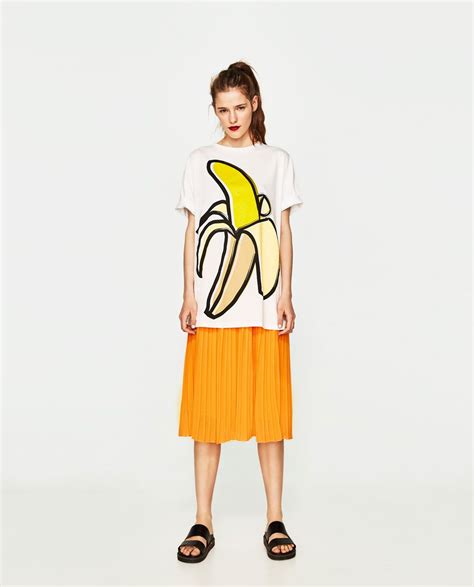 BANANA MOTIF T SHIRT NEW IN TRF ZARA United Kingdom Zara T Shirt