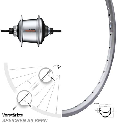 Zoll Vorderrad Ryde Zac Shimano Alfine Dh S V W Disc