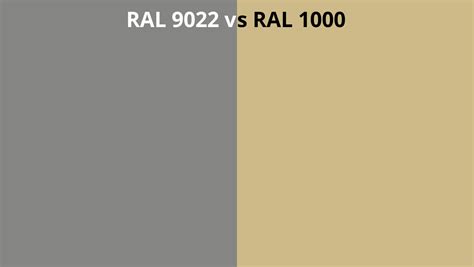 Ral 9022 Vs 1000 Ral Colour Chart Uk