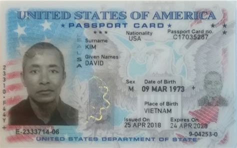 United States Id Card