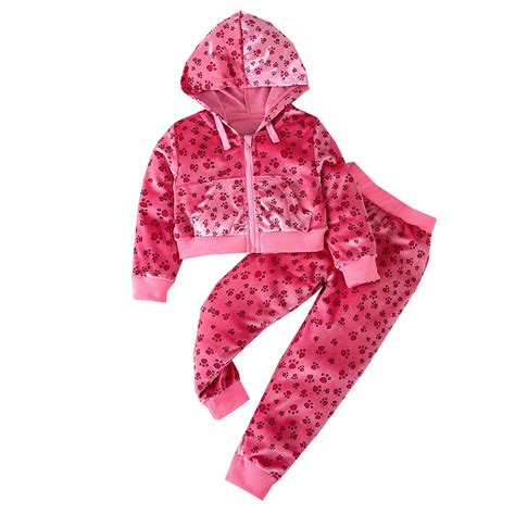 LUOGENLI Little Girl Outfits Size 6 Toddler Girls Sports Winter Long ...