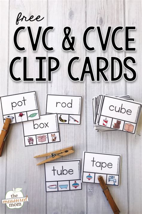 Cvc And Cvce Words The Measured Mom