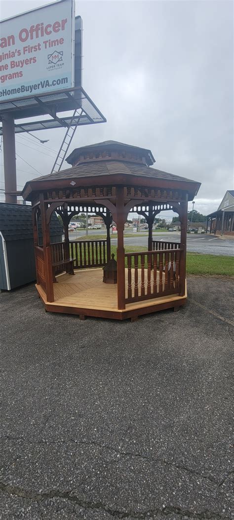 Wooden 12 x 12 Shen Gazebo, Stock #26282-L, Price $5890.00