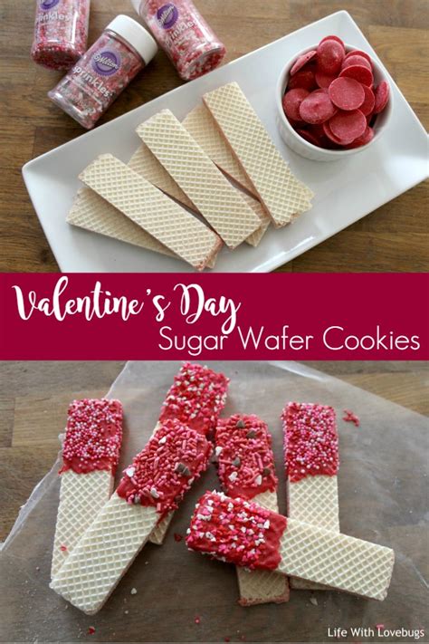 Valentines Day Sugar Wafer Cookies Life With Lovebugs