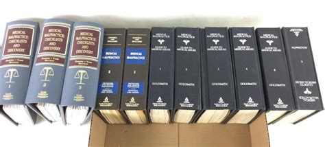 Lot Medical Malpractice Law Books And Checklist Binders