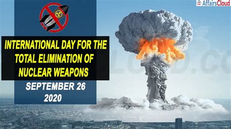 International Day For The Total Elimination Of Nuclear Weapons 2020