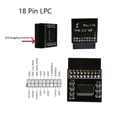 TPM2 0 MODULE COMPUTE Securely Trusted Platform SPI 14 LPC14 18 20pin