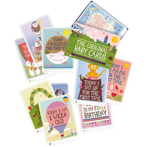 Milestone Baby Cards Set - Milestone Cards