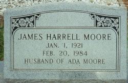 James Harrell Moore 1921 1984 Memorial Find A Grave