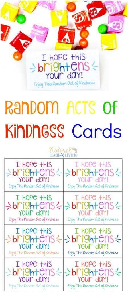 The Best Random Acts Of Kindness Printable Cards Free intended for ...