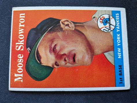 Topps Baseball Card Bill Skowron New York Yankees Vg Ex