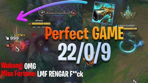 OTP Rengar Juego Perfecto ONE SHOT League Of Legends YouTube