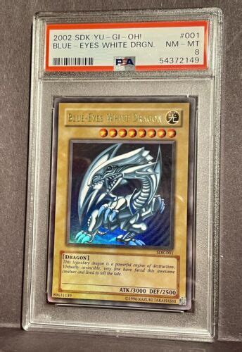 Yugioh Psa Blue Eyes White Dragon Sdk Ultra Rare Ebay