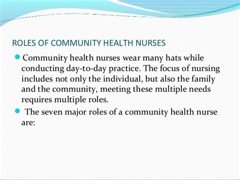 Nurse S Role In Community Health Nurse