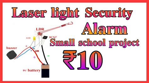 How To Make Laser Light Security Alarm Very Easy Project6 Youtube