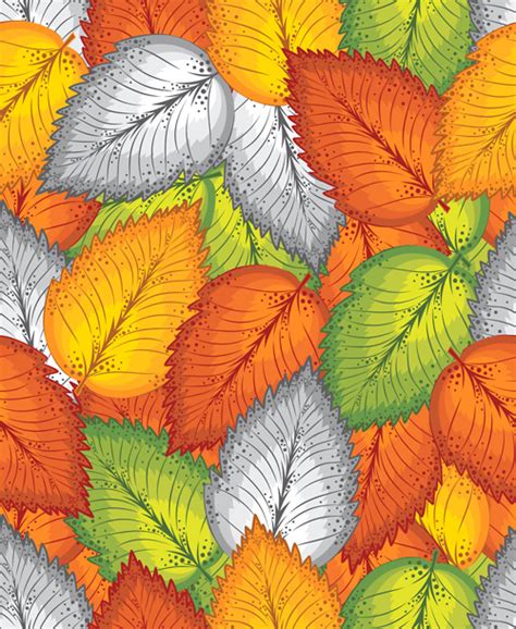 Leafs pattern 1 vector free download