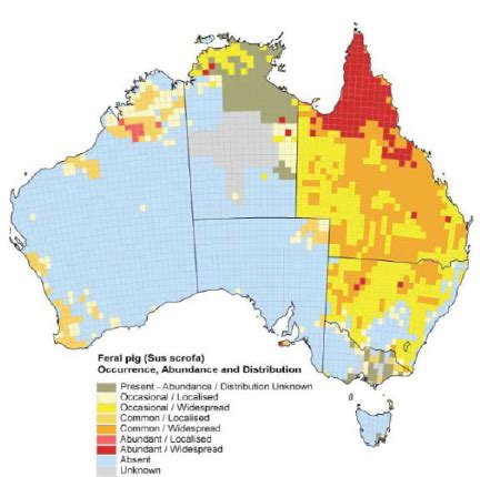 Wild Hog Population Map 2016 - Maps For You