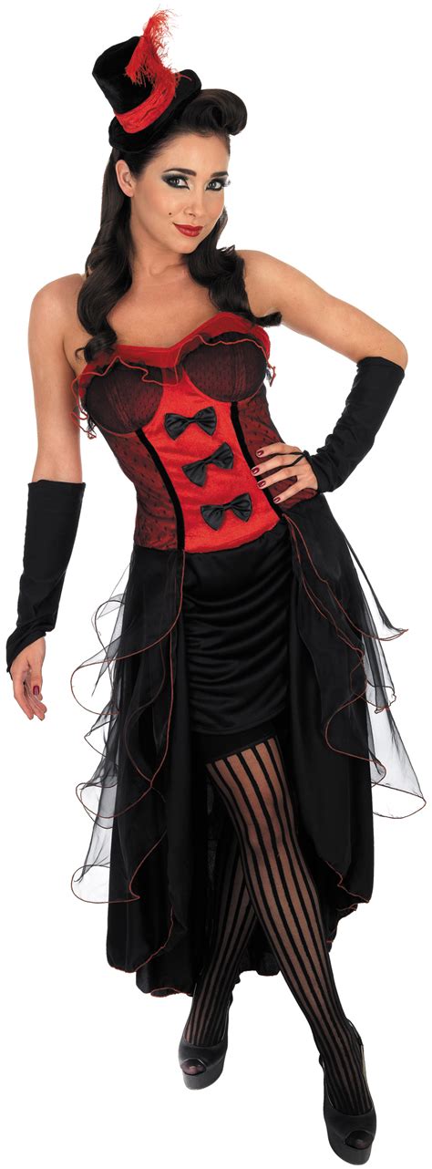 Damen Kost M Burlesk Moulin Rouge Rotes T Nzerinnen Outfit Ziger