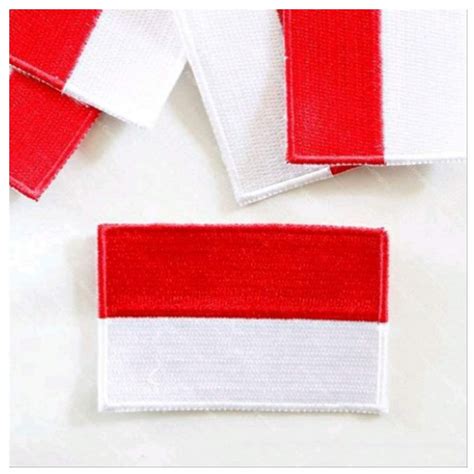 Jual EMBLEM BORDIR BENDERA MERAH PUTIH Shopee Indonesia