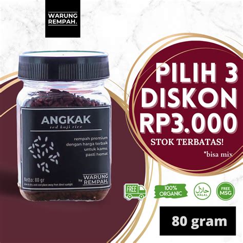 Jual Angkak Beras Ragi Merah Red Yeast Rice Herbal Kesehatan Shopee