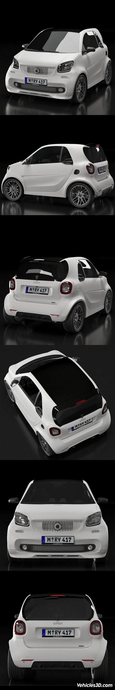 Smart Fortwo Brabus – 3D Model » Vehicles3D.com