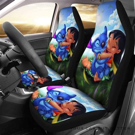 Stich Cartoon 3d Print Car Seat Cover Lilo And Stich Cartoon Art