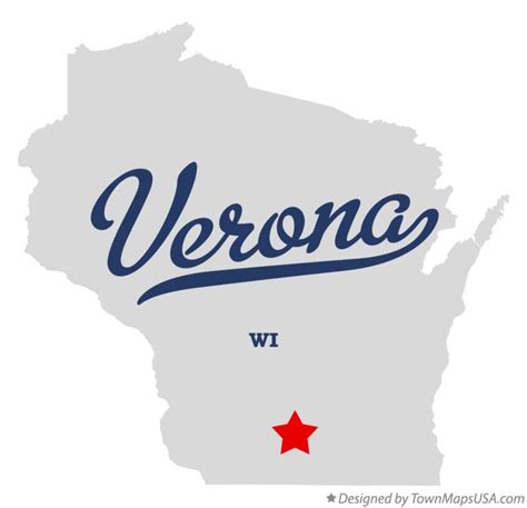 Map of Verona, WI, Wisconsin