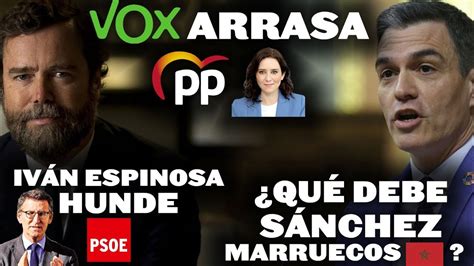 Vox Arrasa Al Pp De Ayuso Iv N Espinosa Hunde A Feij O Y Psoe Y Qu