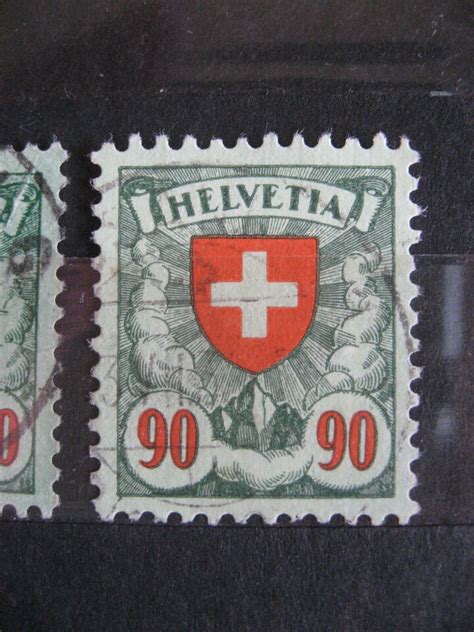 Schweiz Michel Nr 194 X Und 194 Z Gestempelt Wappen Siehe Fotos 1