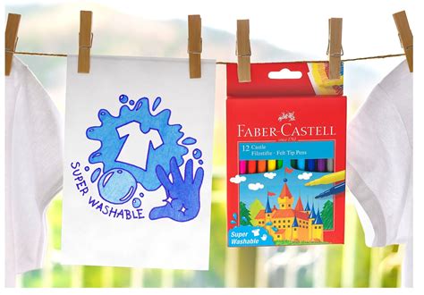 Комплект флумастери Faber-Castell - Замък, 12 цвята | Ozone.bg