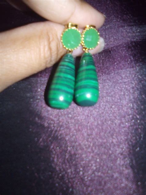 Queen Arelis Of Scots Royal Green Diamond Malachite Earrings Of The