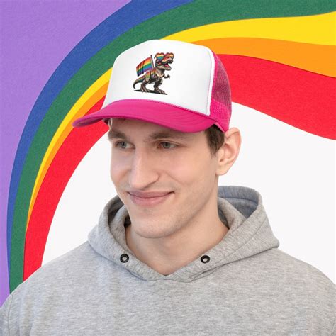 Pride Cap Trucker Hat Queer Outfit Gay Apparel Lesbian Fashion Lgbt Cap Pride Month Gift