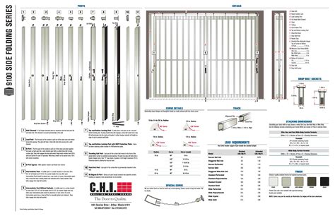 C H I Overhead Doors Catalogs 9100 Side Folding Series Arcat