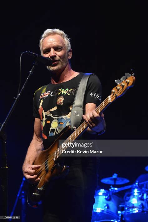 Sting performs onstage during Sting & Shaggy 'The 44/876' Tour at the ...