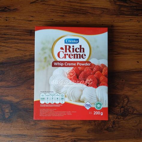 Jual Whip Cream Powder Gr Rich Cream Ellenka Whipping Cream Shopee