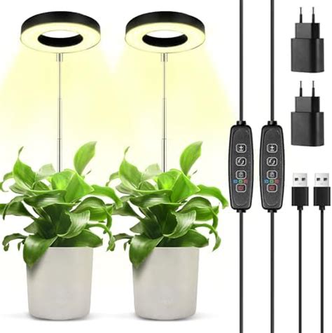 POWZOO Lampe pour Plante Lampe de Croissance LED à Spectre Complet 9