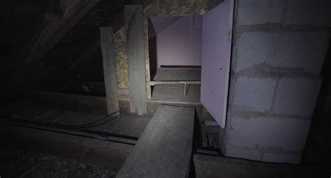 Inside Abandoned House At Night