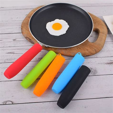 Silicone Pot Pan Handle Kitchen Saucepan Holder Sleeve Slip Cover Grip