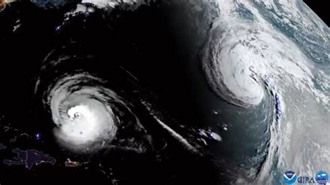 Two Powerful Hurricanes Churn In The Atlantic Satellite Images Show