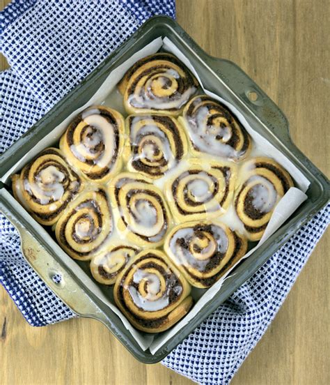 Cinnamon Rolls With Light Glaze A Gourmet Food Blog