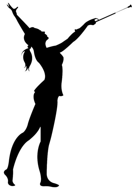 Baton Twirling Silhouette Svg In 2021 Baton Twirling Silhouette Svg