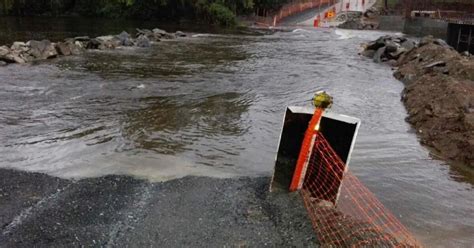 Por Las Lluvias El R O San Antonio Creci M S De Metros Y Piden