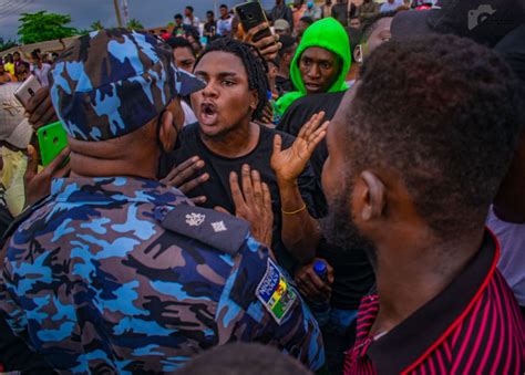 Pictures From The EndSARS Protest In Egbeda Lagos Crime Nigeria